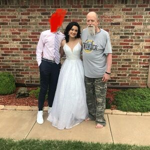 Elegant White Sleeveless Gown